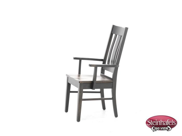 daniels amish brown standard height arm chair  image   