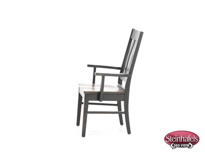 daniels amish brown standard height arm chair  image   