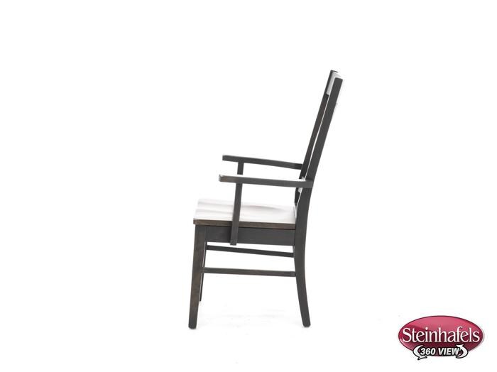 daniels amish brown standard height arm chair  image   
