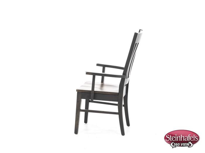 daniels amish brown standard height arm chair  image   