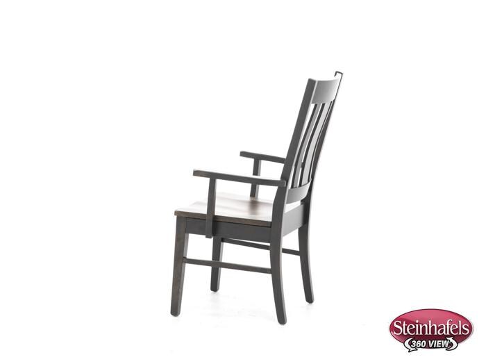 daniels amish brown standard height arm chair  image   