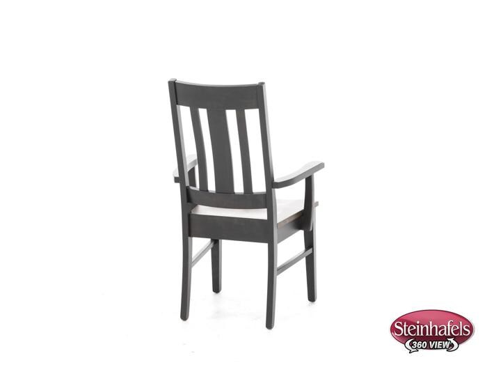 daniels amish brown standard height arm chair  image   