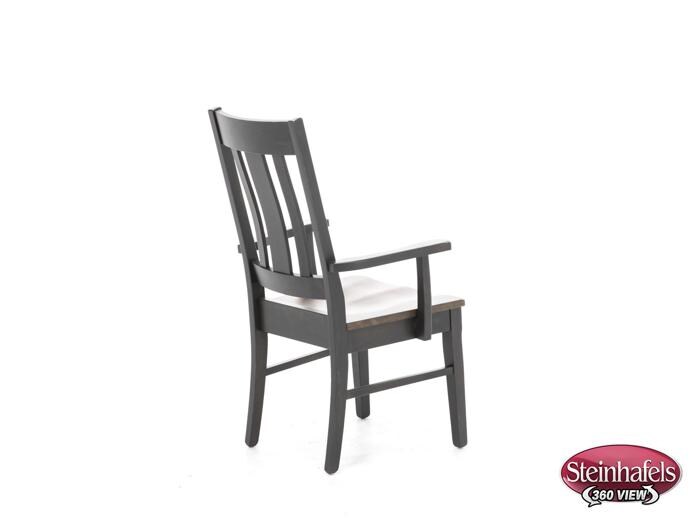 daniels amish brown standard height arm chair  image   