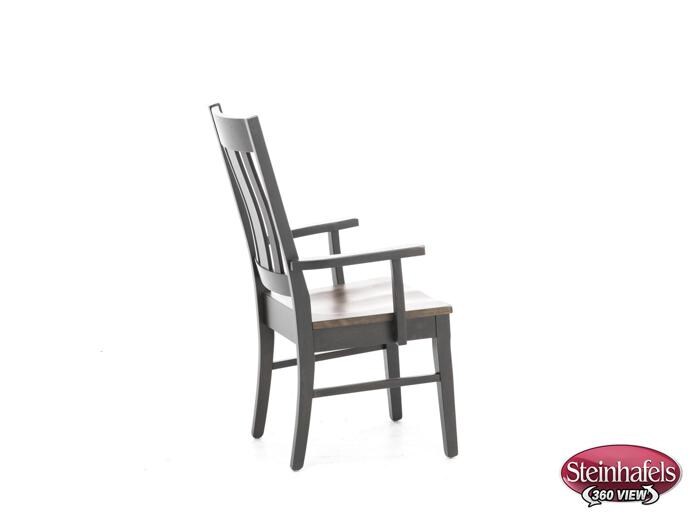 daniels amish brown standard height arm chair  image   