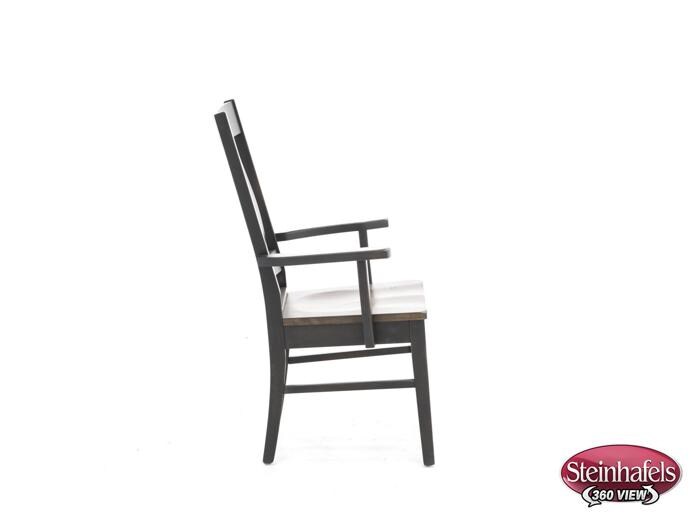daniels amish brown standard height arm chair  image   