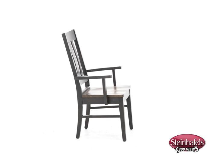 daniels amish brown standard height arm chair  image   