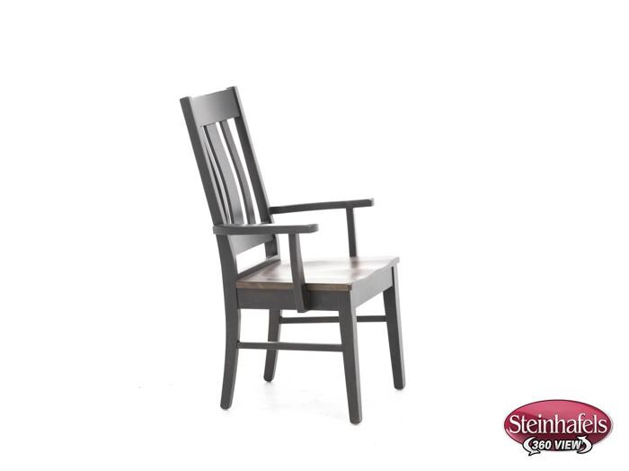 daniels amish brown standard height arm chair  image   