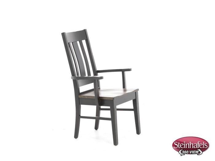 daniels amish brown standard height arm chair  image   