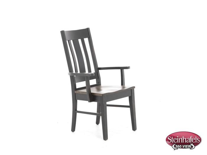 daniels amish brown standard height arm chair  image   