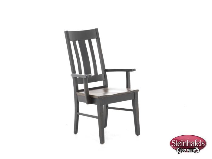 daniels amish brown standard height arm chair  image   