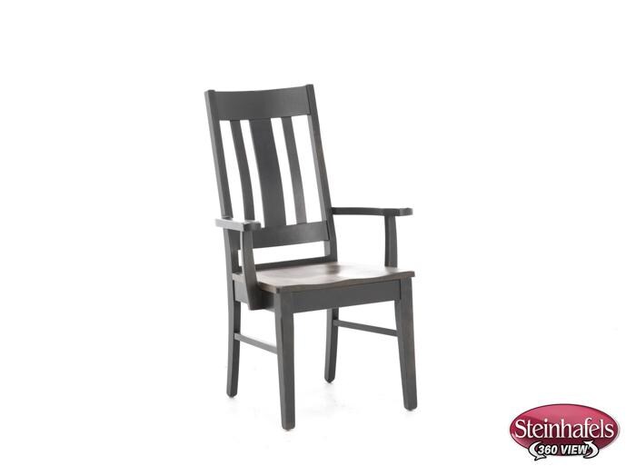 daniels amish brown standard height arm chair  image   