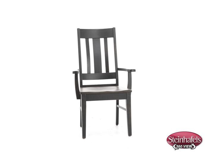 daniels amish brown standard height arm chair  image   
