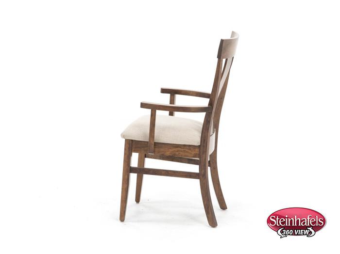 daniels amish brown standard height arm chair  image   