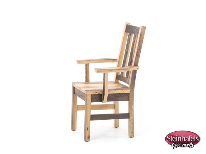 daniels amish brown standard height arm chair  image   