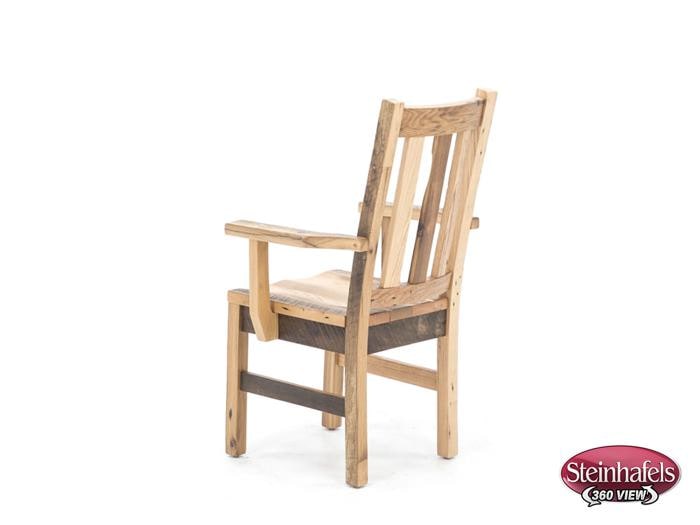 daniels amish brown standard height arm chair  image   