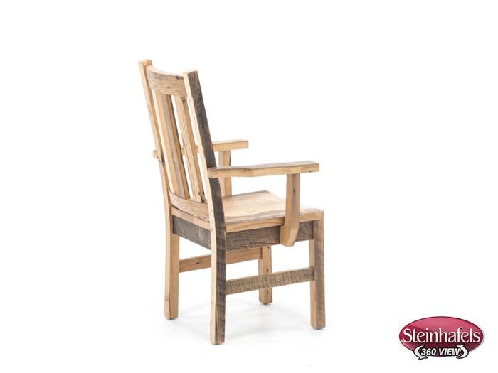 daniels amish brown standard height arm chair  image   