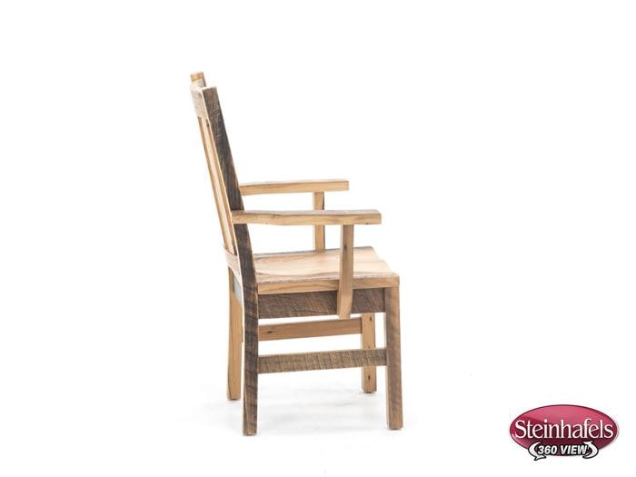 daniels amish brown standard height arm chair  image   
