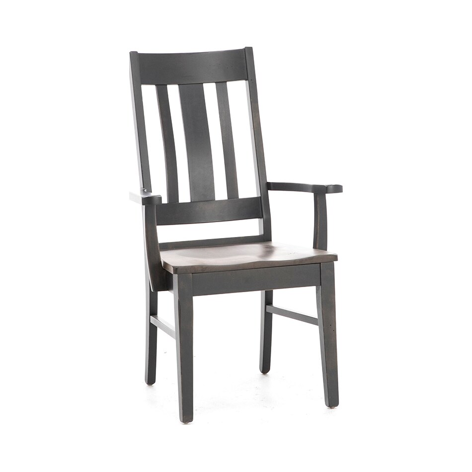 daniels amish brown standard height arm chair   