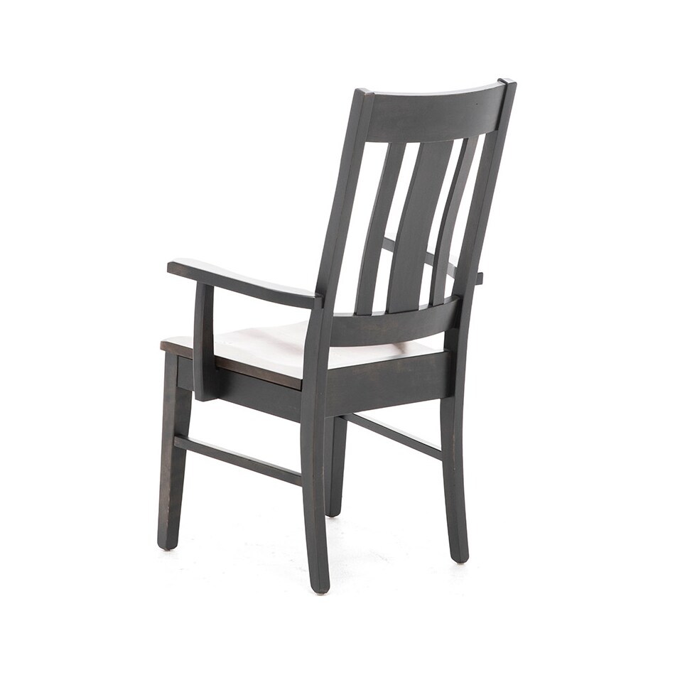 daniels amish brown standard height arm chair   
