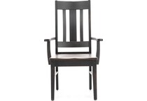 daniels amish brown standard height arm chair   
