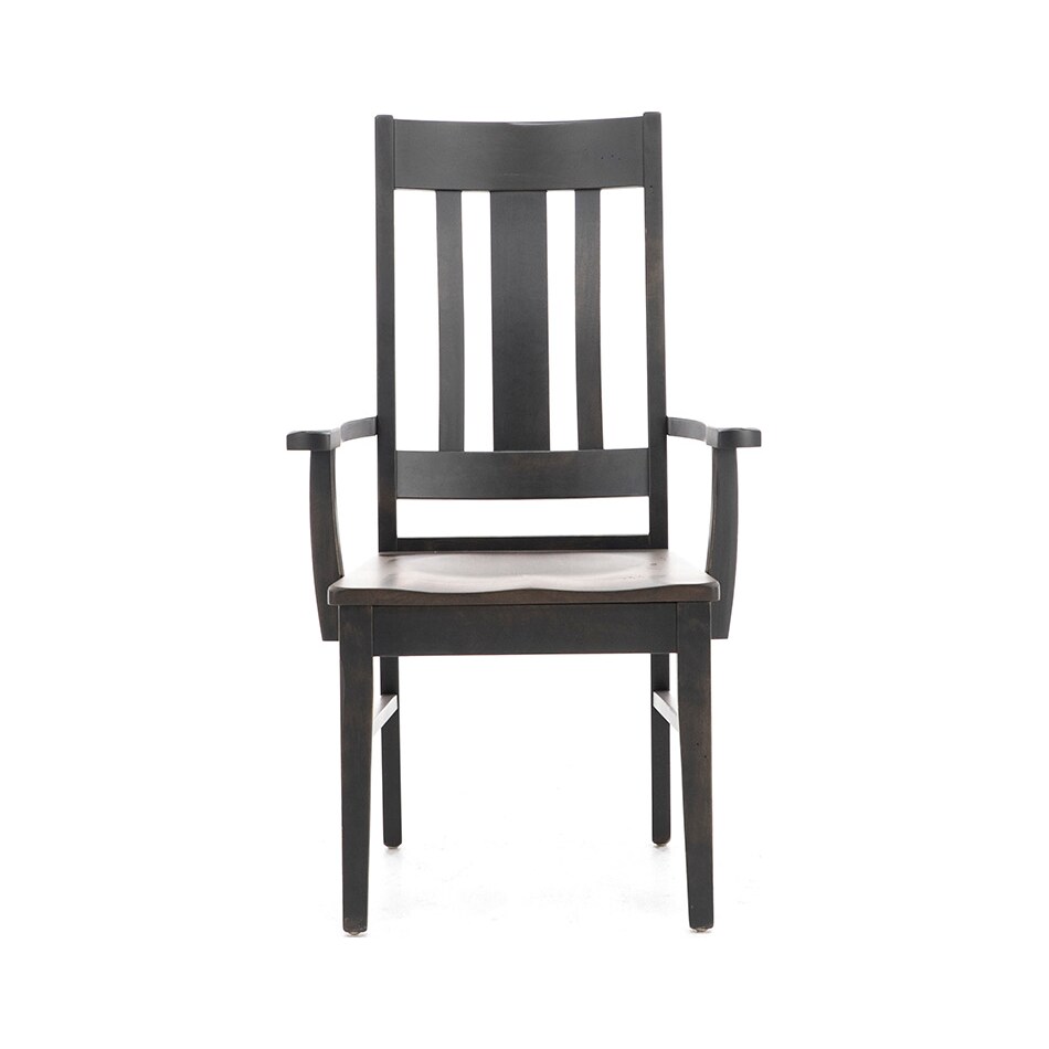 daniels amish brown standard height arm chair   