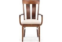 daniels amish brown standard height arm chair   