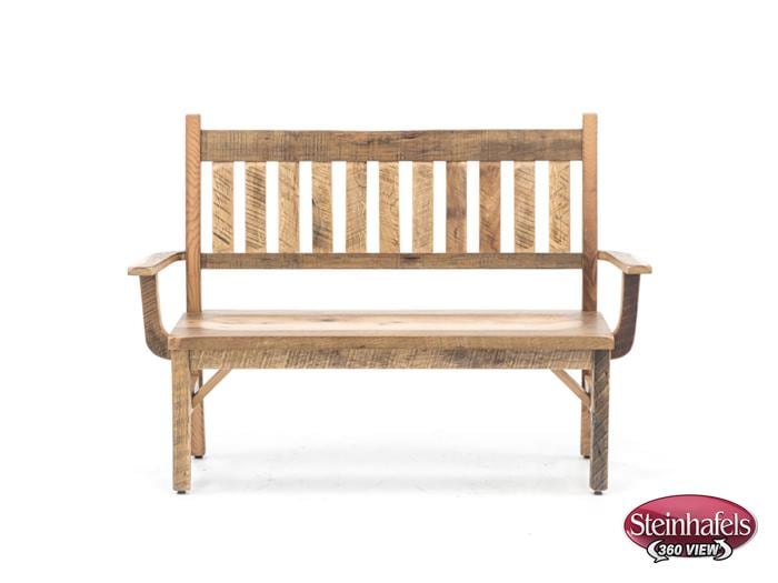 daniels amish brown standard height bench  image   