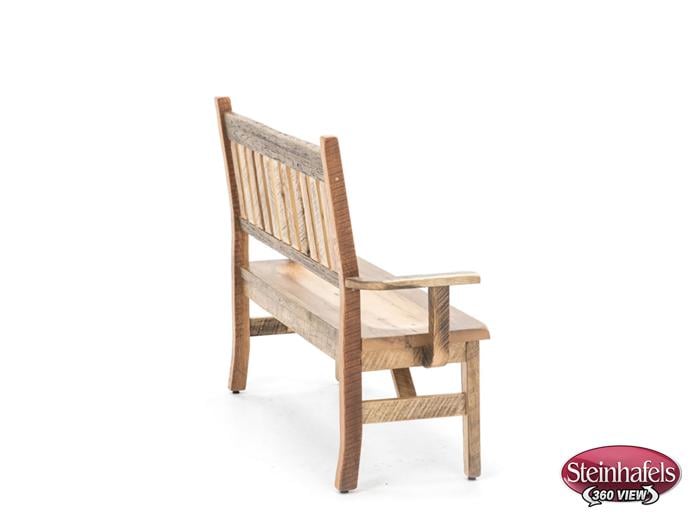 daniels amish brown standard height bench  image   