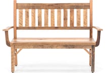 daniels amish brown standard height bench   
