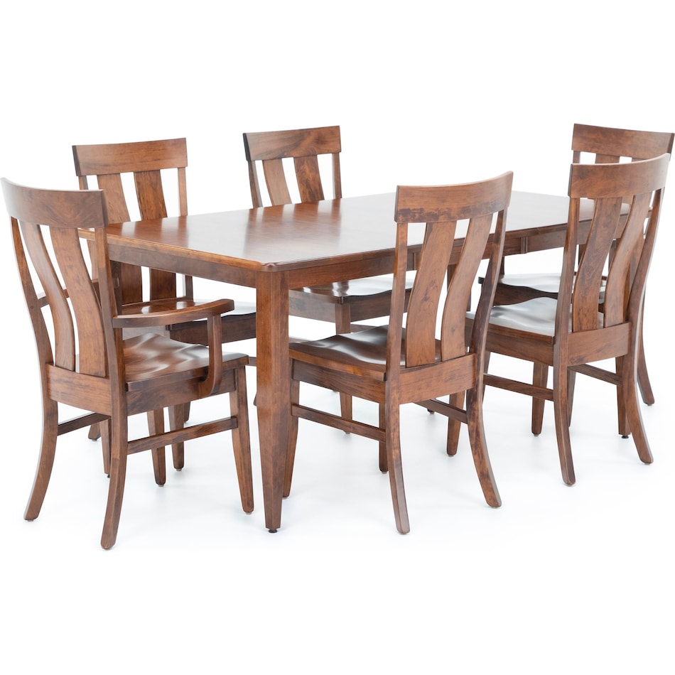 daniels amish brown standard height rectangle p  