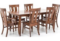 daniels amish brown standard height rectangle p  