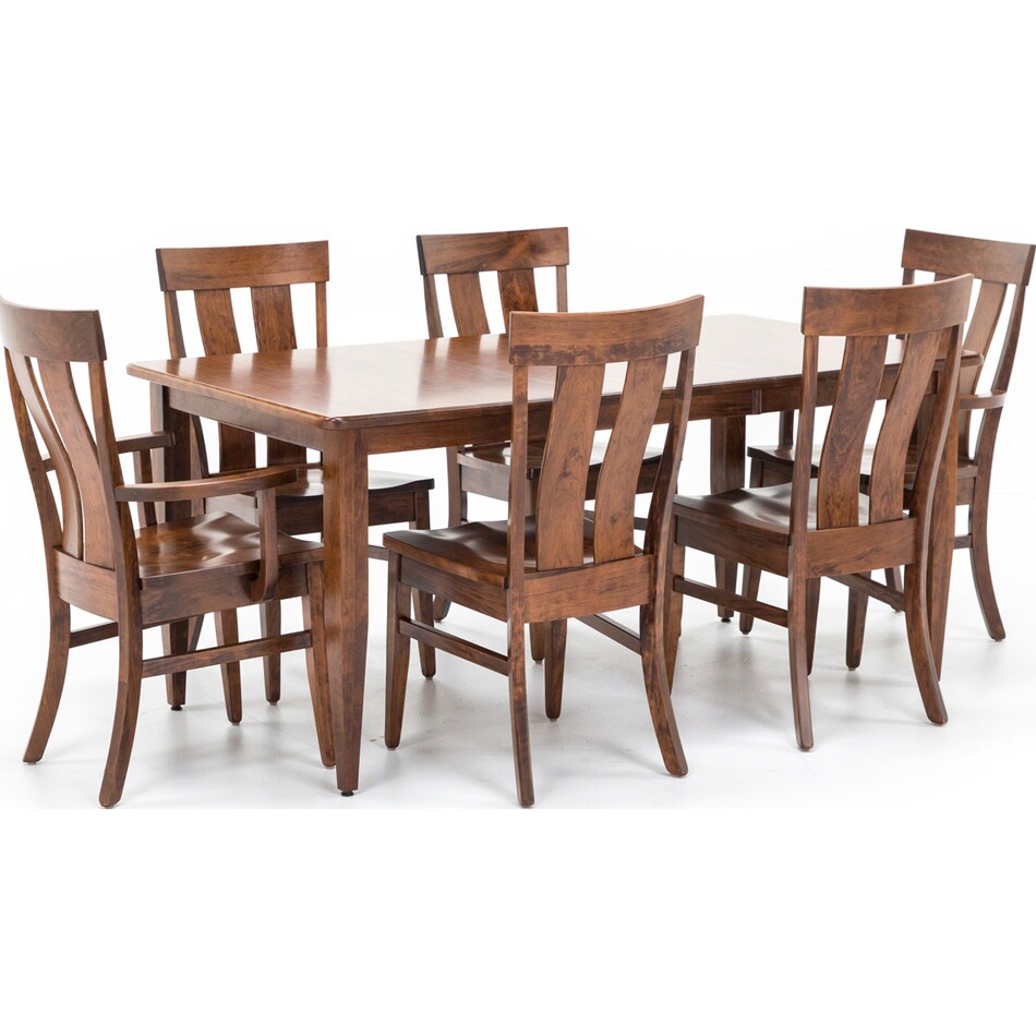 daniels amish brown standard height rectangle p  