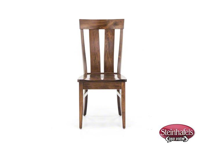daniels amish brown standard height side chair  image   