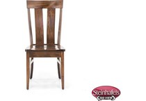 daniels amish brown standard height side chair  image   