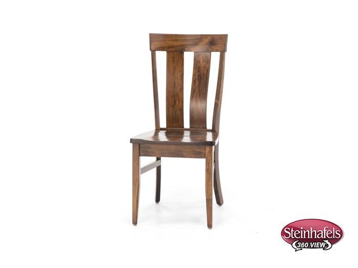 daniels amish brown standard height side chair  image   