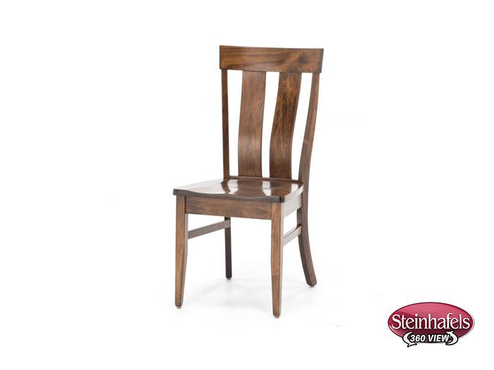 daniels amish brown standard height side chair  image   