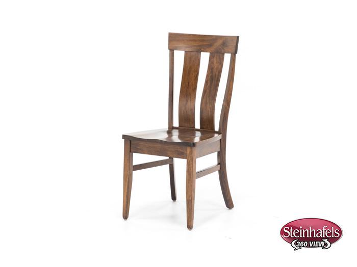 daniels amish brown standard height side chair  image   