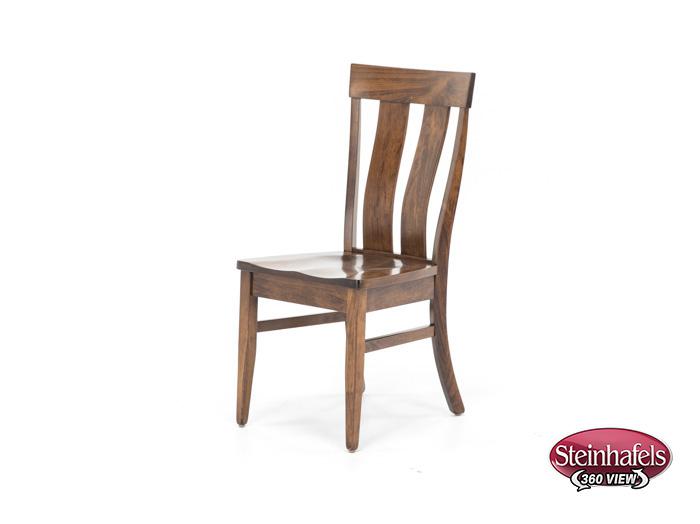 daniels amish brown standard height side chair  image   