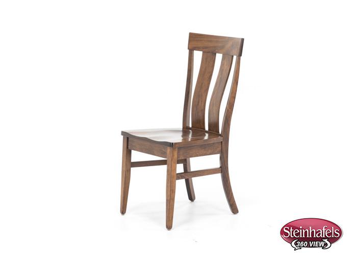daniels amish brown standard height side chair  image   
