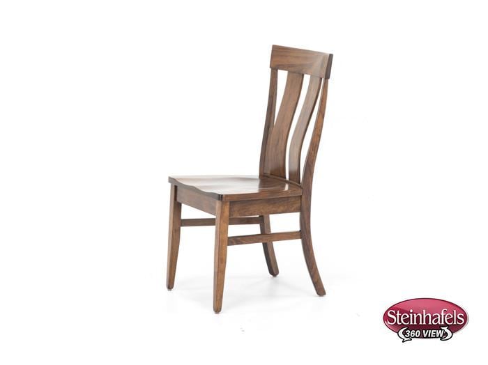 daniels amish brown standard height side chair  image   