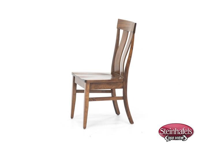 daniels amish brown standard height side chair  image   