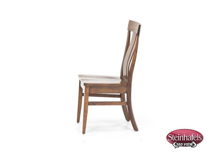daniels amish brown standard height side chair  image   
