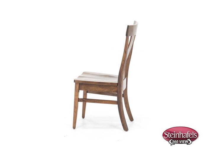daniels amish brown standard height side chair  image   