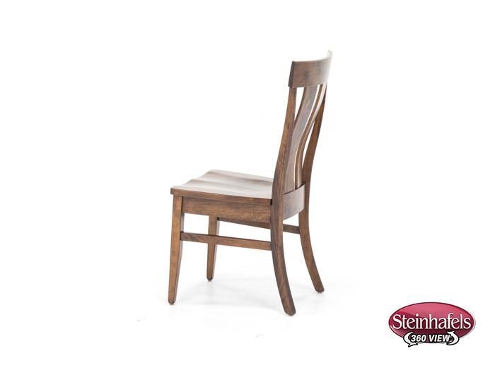 daniels amish brown standard height side chair  image   