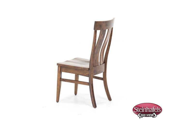 daniels amish brown standard height side chair  image   