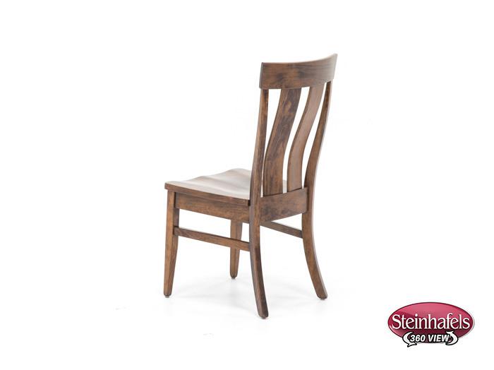 daniels amish brown standard height side chair  image   