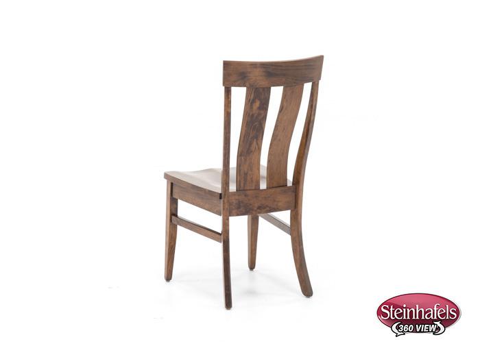 daniels amish brown standard height side chair  image   
