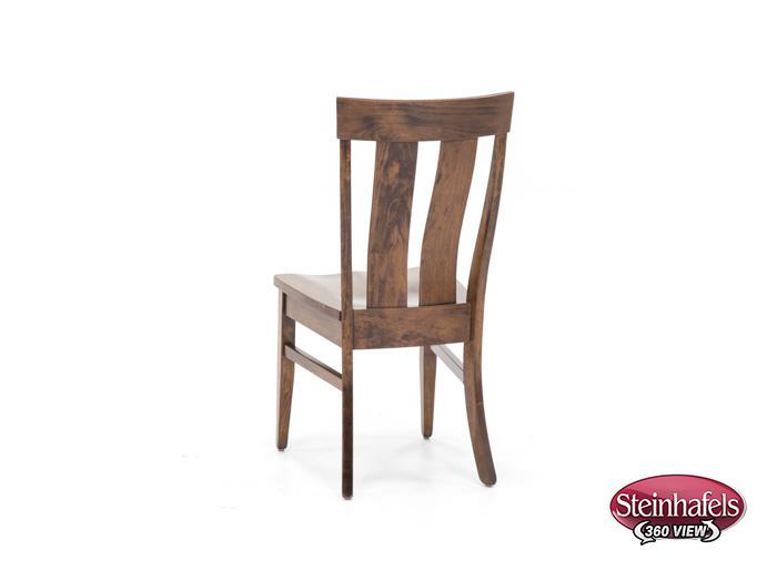 daniels amish brown standard height side chair  image   