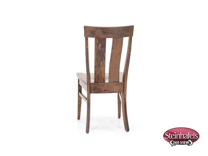 daniels amish brown standard height side chair  image   