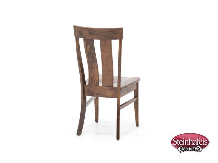 daniels amish brown standard height side chair  image   